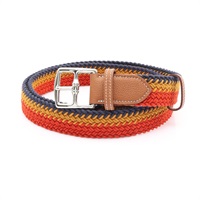 HERMES 愛馬仕 Rocabar II 皮帶 海軍藍/紅色 棉布 Togo牛皮 H800527EKS7085