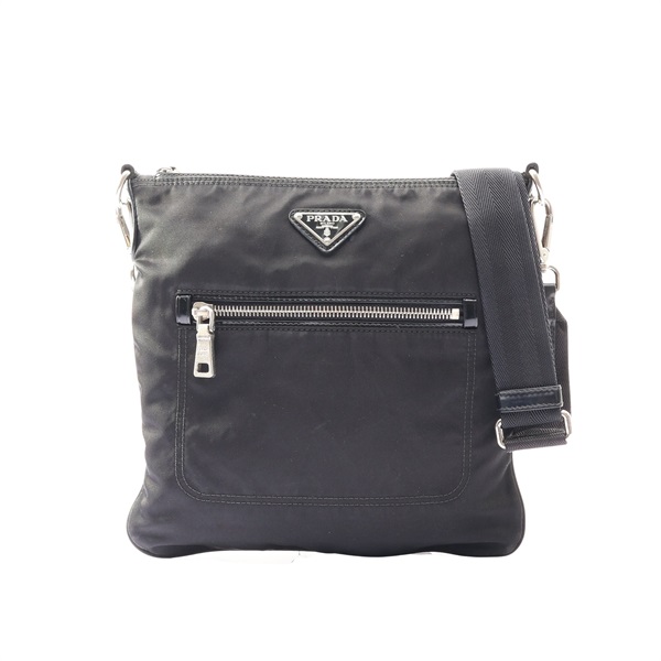 PRADA 普拉達 Tessuto 肩背包 黑色 尼龍 BT0716