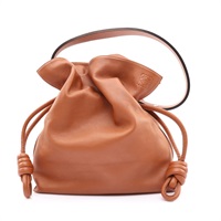 LOEWE 羅威 Flamenco 肩背包 棕色 牛皮 A411FL1X18
