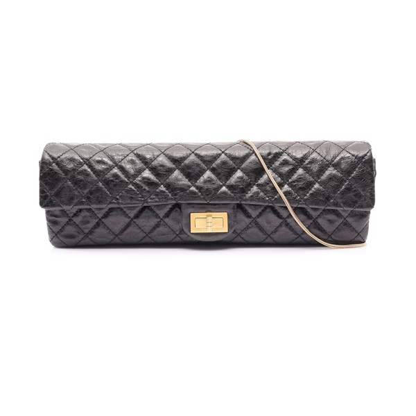 CHANEL 香奈兒 2.55 Chain 肩背包 黑色 牛皮