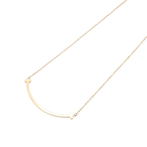 Tiffany & Co 蒂芬妮 T Smile Small 項鍊 18K黃金 60011679