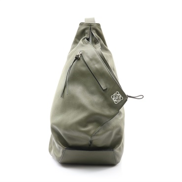 LOEWE 羅威 Anton Sling 單肩包 綠色 牛皮
