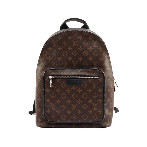 LOUIS VUITTON LV 路易威登 Josh NV 棕色 原花帆布 黑色牛皮 M45349