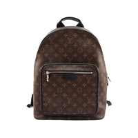 LOUIS VUITTON LV 路易威登 Josh NV 棕色 原花帆布 黑色牛皮 M45349