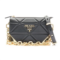 PRADA 普拉達 肩背包 黑色 牛皮 1BC177