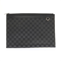 LOUIS VUITTON 路易威登 Pochette Discovery 手拿包 黑色 棋盤格帆布 N60112