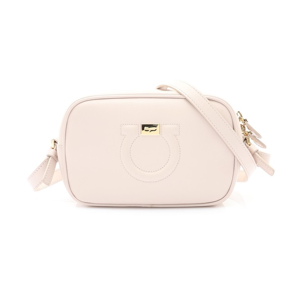 Salvatore Ferragamo 費拉格慕 Gancini City Mini 肩背包 粉色 牛皮 AB-21-H006