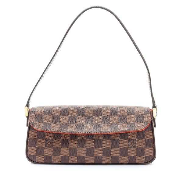 LOUIS VUITTON LV 路易威登 Recoleta 手提包 棕色 棋盤格帆布 N51229
