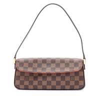 LOUIS VUITTON LV 路易威登 Recoleta 手提包 棕色 棋盤格帆布 N51229