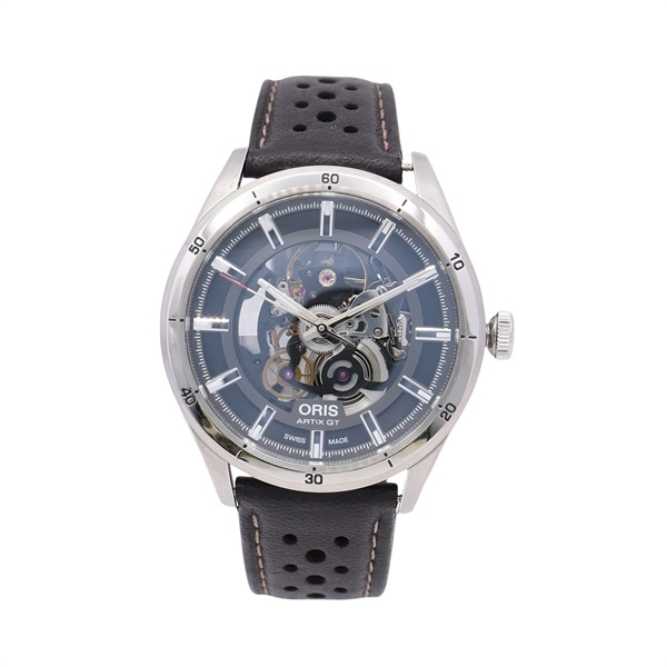 Oris 豪利時 Artix GT Skeleton 腕錶 黑色 縷空錶盤 皮帶 不鏽鋼 01 734 7751 4133