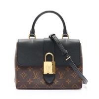 LOUIS VUITTON LV 路易威登 Locky BB 兩用包 黑/棕色 原花帆布 M44141