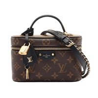 LOUIS VUITTON LV 路易威登 Vanity Chain Pouch 兩用包 棕色 原花帆布 M47125
