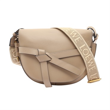 LOEWE 羅威 Small Gate 肩背包 灰色 牛皮 A650T20X40