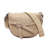 LOEWE 羅威 Small Gate 肩背包 灰色 牛皮 A650T20X40