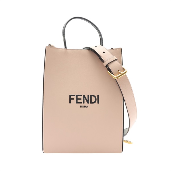 FENDI 芬迪 兩用包 琴譜包 粉色 牛皮 8BH382