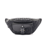 Dior 迪奧 Saddle Belt 腰包 黑色 帆布 1ADBO084YKS
