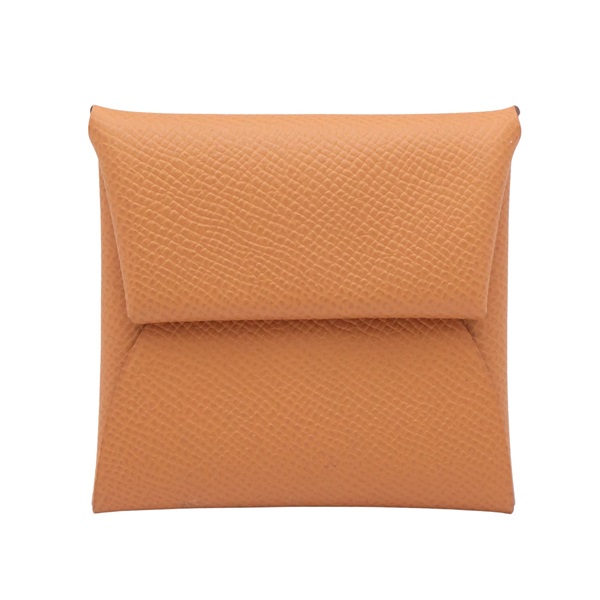 HERMES 愛馬仕 Bastia 零錢包 金棕色 Epsom牛皮 B刻 銀扣 H041054CK