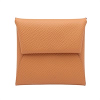 HERMES 愛馬仕 Bastia 零錢包 金棕色 Epsom牛皮 B刻 銀扣 H041054CK