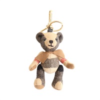 BURBERRY 巴寶莉 Thomas Bear 吊飾 棕色/淺褐色 羊毛 棉質