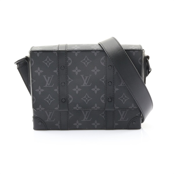 LOUIS VUITTON LV 路易威登 Trunk Messenger PM 肩背包 黑色 原花帆布 M45727