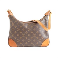 LOUIS VUITTON LV 路易威登 Boulogne 30 肩背包 棕色 原花帆布 M51265