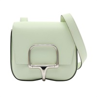 HERMES 愛馬仕 Della Cavalleria 肩背包 氣泡綠 Epsom牛皮 B刻 銀扣 H085367CK