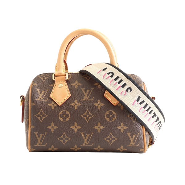 LOUIS VUITTON LV 路易威登 Speedy Bandouliere 20 兩用包 棕色 原花帆布 無鑰匙組 M46234
