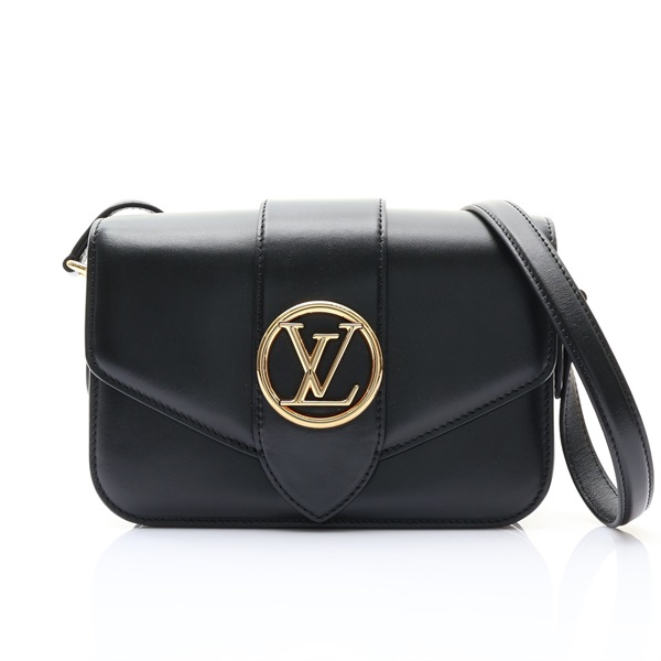 LOUIS VUITTON LV 路易威登 LV Pont 9 肩背包 黑色 牛皮 M55948