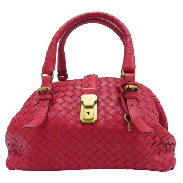 【再降價】紅色 羊皮編織 手提包【BOTTEGA VENETA BV 寶緹嘉】