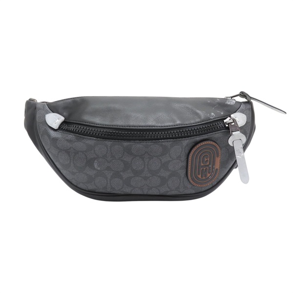 黑色牛皮 藍色帆布 Rivington Belt 腰包 胸包