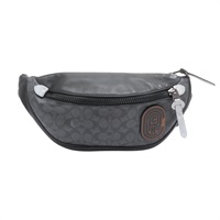 黑色牛皮 藍色帆布 Rivington Belt 腰包 胸包