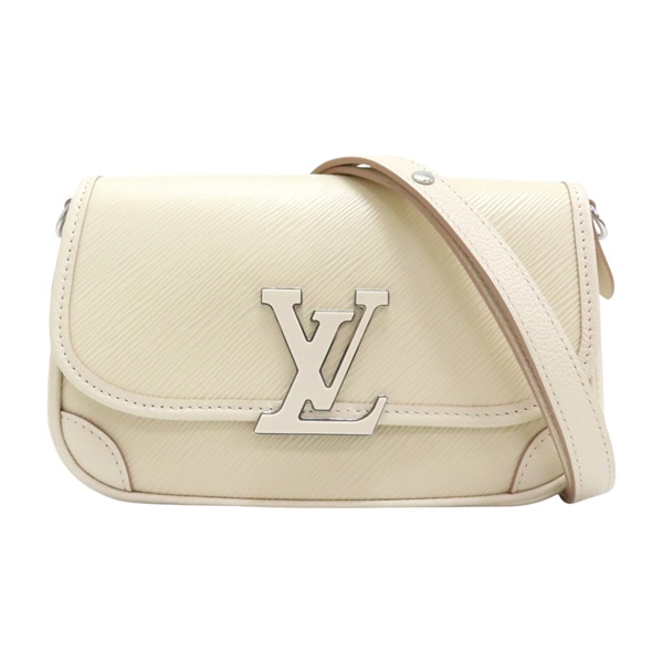 【再降價】白色 Epi 水波紋 牛皮 Buci 肩背包【LOUIS VUITTON LV 路易威登】 M59386