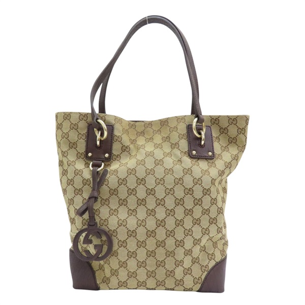 棕色 雙G 帆布 托特包 肩背包 247237