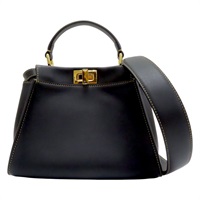 黑色 牛皮 Peekaboo Mini 兩用包 8BN244