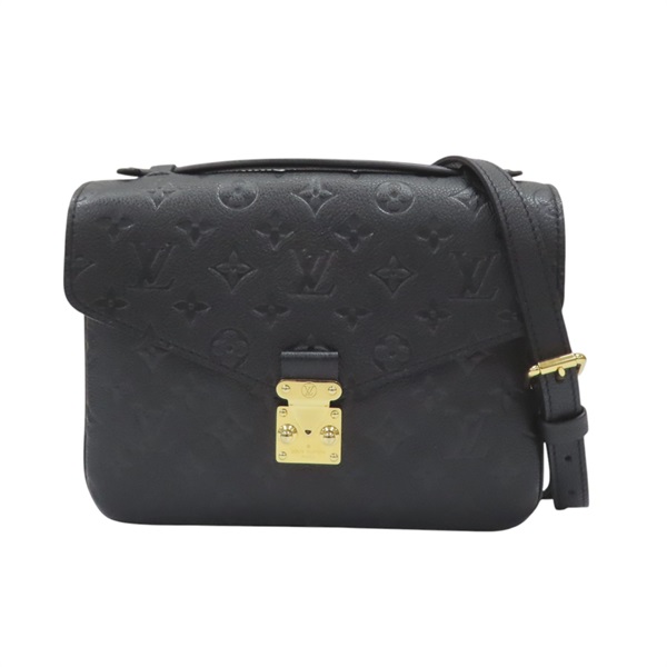 黑色 原花壓紋牛皮 Pochette Metis 兩用包 M41487