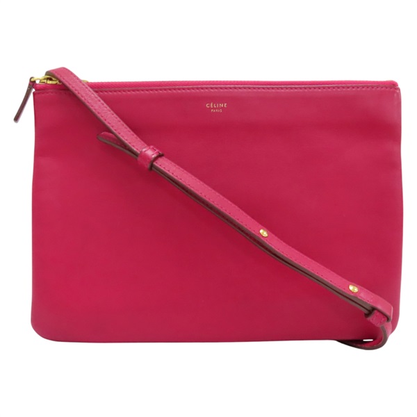 紅色 羊皮 Trio 肩背包