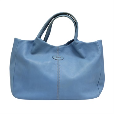 藍色 牛皮 托特包