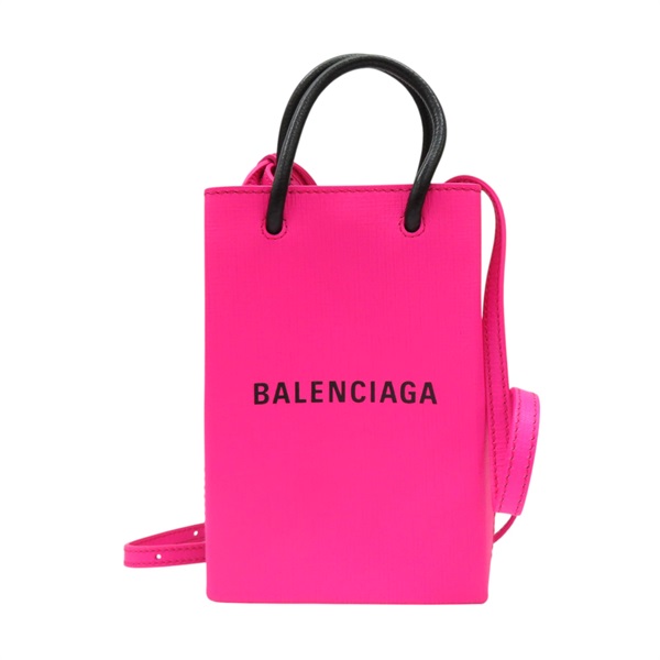 粉色牛皮 Shopper 肩背包 593826