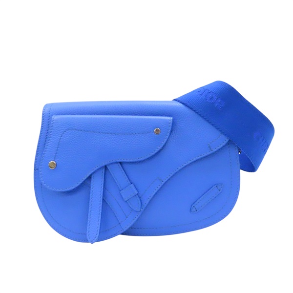 藍色皮革 肩背包