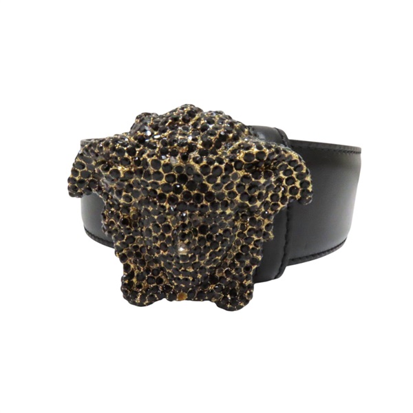 黑色 牛皮 Medusa 皮帶 90cm