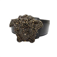 黑色 牛皮 Medusa 皮帶 90cm