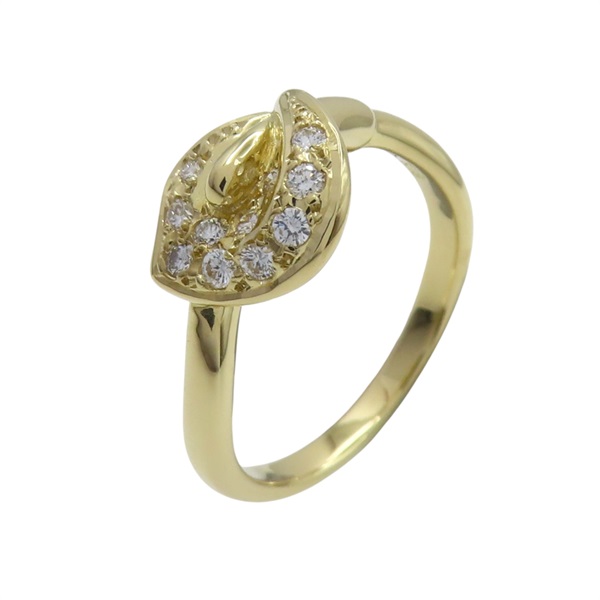 18K 黃金 0.13ct鑽石 戒指【MIKIMOTO 御木本】