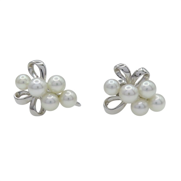 925純銀 葡萄珍珠 夾式耳環【MIKIMOTO 御木本】