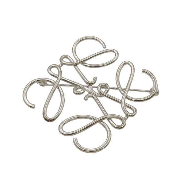 銀色金屬 LOGO圖樣 胸針【LOEWE 羅威】 111.25.020