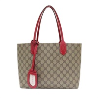 烏木色帆布 紅色牛皮 Reversible Small 兩面肩背包 托特包 #372513