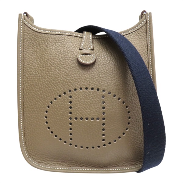 大象灰 TC 皮革 Mini Evelyne 肩背包