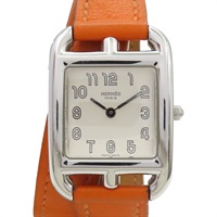 銀色錶盤 不鏽鋼 皮帶 Cape Cod 腕錶 非原廠錶帶 CC1.210【HERMES 愛馬仕】 CC1.210