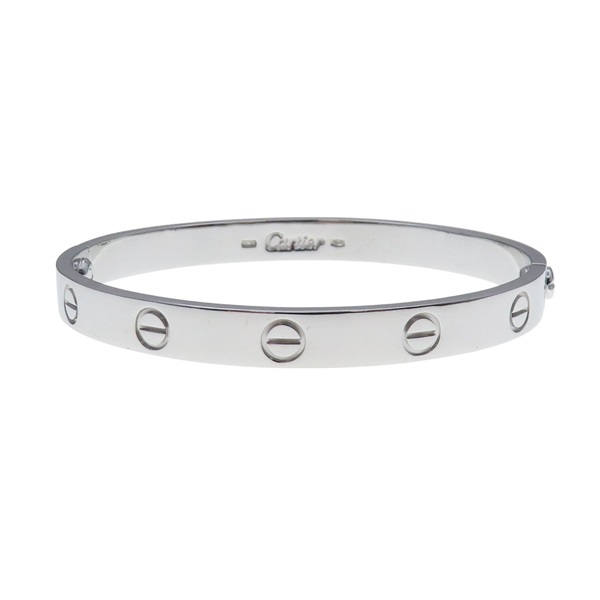 18K白金 LOVE Bracelet #17 手環 (無鎖棒)