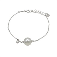 18K白金 Akoya珍珠 鑽石 手鍊【MIKIMOTO 御木本】