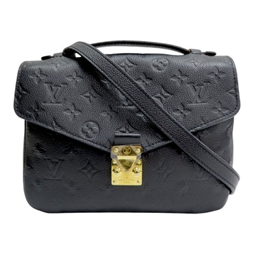 黑色 原花 皮革壓紋 Pochette Metis 兩用包 M41487